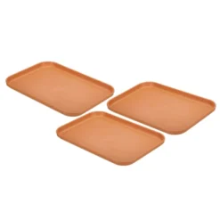 Unique Bargains Plastic Reusable Lightweight Rectangular Serving Tray 3 Pcs -Kitchen Utensil Store GUEST 8f2d4fe5 7048 4560 9ccc 802b32f540a3