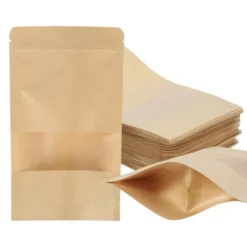 Unique Bargains Kraft Paper Zip Closure Clear Window Food Storage Containers 60 Pcs -Kitchen Utensil Store GUEST 8fc510c2 01f8 4dbe a6cf 014326c4232e