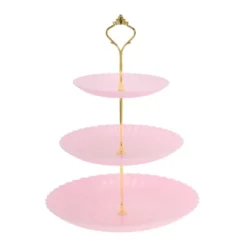 Unique Bargains 3 Tier Dessert Cupcake Stand Wave Style With Tiered Serving Tray For Donuts Fruits Pink Gold Tone 11 Unique Bargains 3 Tier Dessert Cupcake Stand Wave Style With Tiered Serving Tray For Donuts Fruits Pink Gold Tone -Kitchen Utensil Store GUEST 916526d0 b5c6 4f73 9bed 5c6c852b92c3