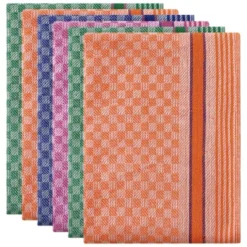 Unique Bargains Kitchen Waffle Weave 100% Cotton Soft Absorbent Dish Towels 15" X 25" 6 Pcs -Kitchen Utensil Store GUEST 91c4acc7 ca28 44b6 af1e a0eefaac25f4