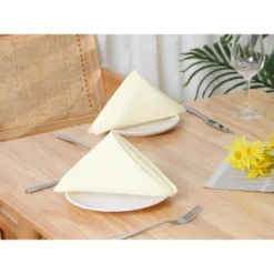 Unique Bargains Wedding Restaurant Dinner Banquet Polyester Napkins 19 X 19 Inches 6 Pcs