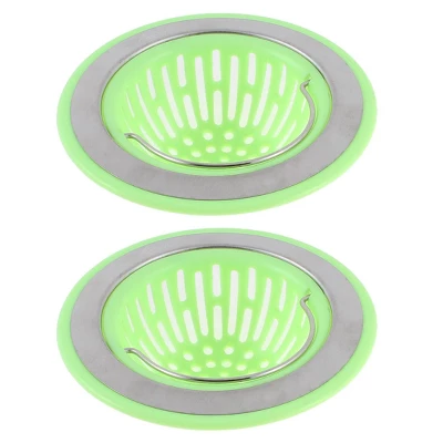 Unique Bargains Plastic Durable Soft Sink Strainer 4.5" Light Green 2 Pcs 5 Unique Bargains Plastic Durable Soft Sink Strainer 4.5" Light Green 2 Pcs - Image 5