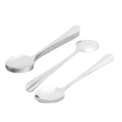 Unique Bargains Metal Household Restaurant Utensil Head Spoon Soup Tableware Silver Tone 8pcs -Kitchen Utensil Store GUEST 93b33d56 4487 47f5 b755 9f1d9ca3d6ac