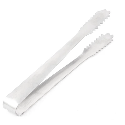 Unique Bargains Stainless Steel Mirror Finishing Versatile Mini Ice Tong Silver Tone 1 Pc 2 Unique Bargains Stainless Steel Mirror Finishing Versatile Mini Ice Tong Silver Tone 1 Pc - Image 2