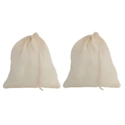 Unique Bargains Kitchen Cotton Blends Drawstring Closure Design Soup Tea Residues Filter Bag Beige 2 Pcs -Kitchen Utensil Store GUEST 95819cbc 5fa8 427f a6b5 683826f20b2b