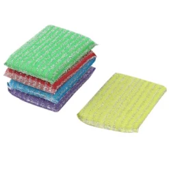 Unique Bargains Kitchen Cleaning Non-Scratch Scouring Sponge Pads 12pcs