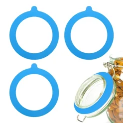 Unique Bargains Smooth Silicone Leakproof Seals Rings For Canning Glass Top Jars 4 Pcs -Kitchen Utensil Store GUEST 987e86be 3005 480d 95a1 22963ed615eb