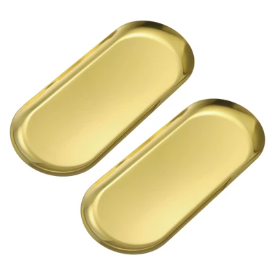 Unique Bargains Stainless Steel Mirror Polished Decorative Rust-resistant Tray 5 Unique Bargains Stainless Steel Mirror Polished Decorative Rust-resistant Tray - Image 5