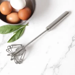Unique Bargains 12" Semi-Automatic Loop Whisk Dishwasher Safe Stainless Steel Silver Tone -Kitchen Utensil Store GUEST 9883e452 8adc 45d6 9c9c acf3ff877528