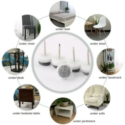 Unique Bargains Nail On Felt Furniture Table Chair Leg Pads 27mm/1" Pack Of 30 -Kitchen Utensil Store GUEST 98ed742d 7e16 4002 b3d1 84205a3751f4