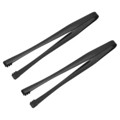 Unique Bargains Stainless Steel Ice Tongs For Appetizers, Charcuterie, Dessert, Tea Party, Bar, Cafe Serving 6" Black 2 Pcs -Kitchen Utensil Store GUEST 98f43728 c219 4c48 b7a4 6c86d896694f