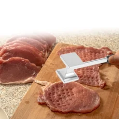 Unique Bargains Meat Tenderizer Mallet Silver Tone 1 Pc