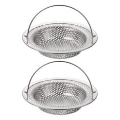 Unique Bargains Stainless Steel Mesh With Handle Durable Kitchen Drain Stoppers 2 Pcs -Kitchen Utensil Store GUEST 996b4272 dde1 4fe8 8246 0d65b4097c78