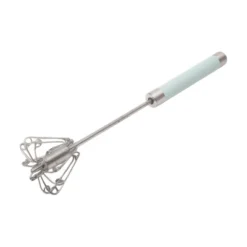 Unique Bargains 12" Semi-Automatic Loop Whisk Dishwasher Safe Stainless Steel Light Blue Silver Tone -Kitchen Utensil Store GUEST 9a40d8d2 8416 4e31 97de b4fbd670ed42