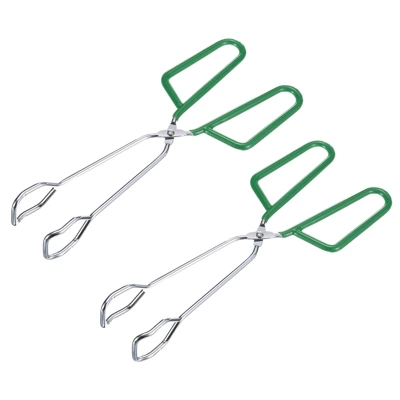 Unique Bargains Electroplating Heat-Resistant Non-Slip Comfort Grip Scissor Tongs 2 Pcs 4 Unique Bargains Electroplating Heat-Resistant Non-Slip Comfort Grip Scissor Tongs 2 Pcs - Image 4