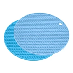Unique Bargains Heat Resistant Non-slip Flexible Durable Trivet Mat Light Blue, Blue 2 Pcs -Kitchen Utensil Store GUEST 9a8d46ce f699 43b4 bb9f 5f0b67d3436a