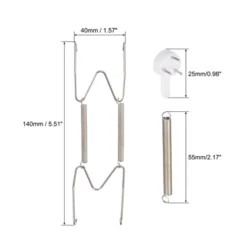 Unique Bargains Stainless Steel Dish Racks For Decorative Plate Hanger 6 Inch Silver