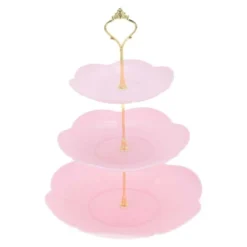 Unique Bargains Petal-shaped 3-Layer Cake Display Holder With Tiered Serving Tray For Pastries Donuts And Fruits -Kitchen Utensil Store GUEST 9b907689 6b0d 4e0f 9324 758b69a429ba
