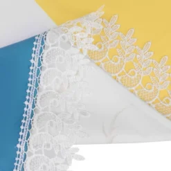 Unique Bargains Party Outdoor Lace Rectangle Macrame Rustic Tablecloth 1 Pc