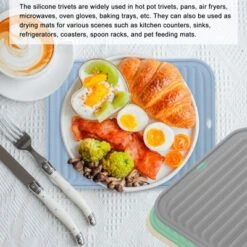 Unique Bargains USilicone Heat Resistant Non-Slip Dish Drying Mat 1 Pc -Kitchen Utensil Store GUEST 9cbbb4dc 4055 405b a498 d898abfb28c5