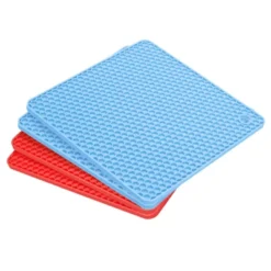 Unique Bargains Silicone Heat Resistant Multi-purpose Trivet Mat 4 Pcs -Kitchen Utensil Store GUEST 9d5a86a6 6290 4456 99cd 89697433f84d