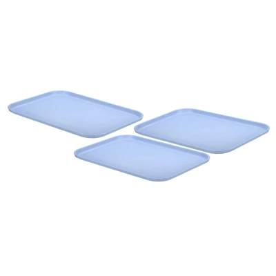 Unique Bargains Kitchen Reusable Lightweight Plastic Rectangular Serving Tray 3 Pcs 7 Unique Bargains Kitchen Reusable Lightweight Plastic Rectangular Serving Tray 3 Pcs - Image 7