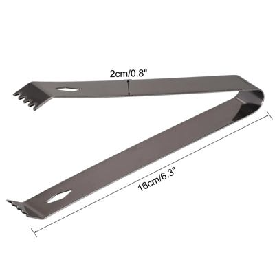 Unique Bargains Stainless Steel Well-polished Mini Ice Bucket Cube Sugar Ice Tongs 1 Unique Bargains Stainless Steel Well-polished Mini Ice Bucket Cube Sugar Ice Tongs