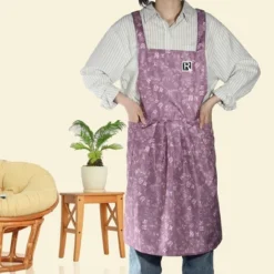 Unique Bargains Cross Back Aprons With Pockets Adjustable Painting Pinafore Purple 1 Pc -Kitchen Utensil Store GUEST 9f8e6fe6 41e5 45c3 8132 ebadfbb88df1