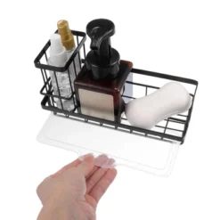 Unique Bargains Kitchen Storage Stainless Steel Sink Caddy 8.27"x3.5"x2.52" -Kitchen Utensil Store GUEST a1d6a4d0 475a 4598 8042 1343736638cb