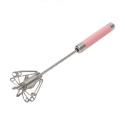 Unique Bargains 12" Semi-Automatic Loop Whisk Dishwasher Safe Stainless Steel Pink Silver Tone -Kitchen Utensil Store GUEST a24bd2ae 6c6a 4a02 93b5 8b164ea8c5d0