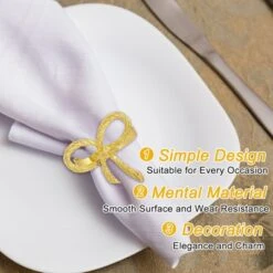 Unique Bargains Decorative Bow Napkin Rings For Decoration Wedding 12 Pcs 7 Unique Bargains Decorative Bow Napkin Rings For Decoration Wedding 12 Pcs -Kitchen Utensil Store GUEST a25196de d637 4194 b80e f4ea35afed92