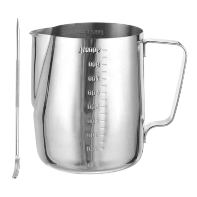 Unique Bargains Coffee Machine Accessories Stainless Steel Milk Frothing Pitcher With Latte Art Pen 5 Unique Bargains Coffee Machine Accessories Stainless Steel Milk Frothing Pitcher With Latte Art Pen - Image 5