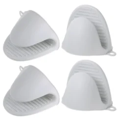 Unique Bargains Silicone Heat Resistant Anti-Slip Reusable Oven Mitts 4 Pcs -Kitchen Utensil Store GUEST a2c9df8f c046 44e2 a9fc 725f0497a97e