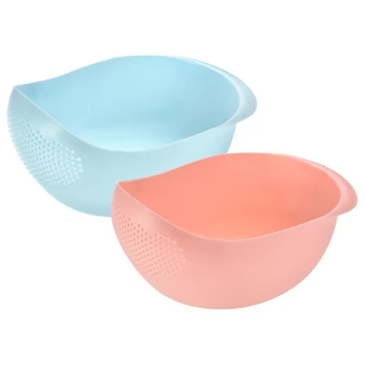 Unique Bargains Rice Strainer Washing Bowl Filter Strainer Basket Colanders For Cleaning Vegetable 7 Unique Bargains Rice Strainer Washing Bowl Filter Strainer Basket Colanders For Cleaning Vegetable - Image 7
