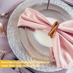 Unique Bargains Decorative Wear Resistance Napkin Rings For Decoration Adornment Wedding 8 Pcs -Kitchen Utensil Store GUEST a33c9bd6 4121 43c2 82cd 65e28468f635
