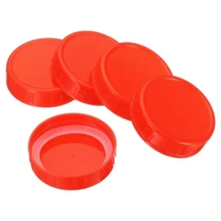 Unique Bargains Regular Mouth Plastic Mason Jar Lids With Silicone Sealing Ring 8 Pcs -Kitchen Utensil Store GUEST a470a64a 1ea6 4047 a708 04884feec013