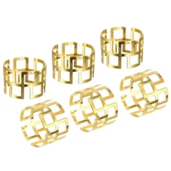 Unique Bargains Metal Hollow Out Wear Resistant Decorative Napkin Rings 6 Pcs 8 Unique Bargains Metal Hollow Out Wear Resistant Decorative Napkin Rings 6 Pcs -Kitchen Utensil Store GUEST a5a8a4dc 95d2 43f2 a97d 7d3346f2227f