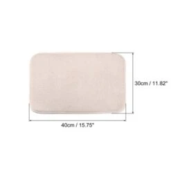 Unique Bargains Microfiber Ultra-absorbent Fast Drying Kitchen Dish Drying Mat Beige 2 Pcs