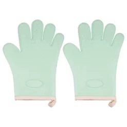 Unique Bargains Heat Resistant Kitchen Textiles Soft Lining Silicone Oven Mitts 2 Pcs -Kitchen Utensil Store GUEST a77bacd1 c3a2 4dff 98ab 7b01ee4eb135