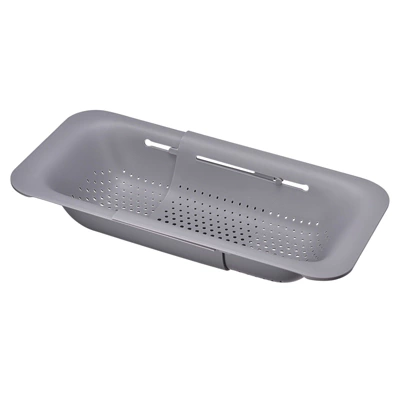 Unique Bargains Collapsible Colander Kitchen Over The Sink Drain Strainer Extendable Plastic Basket For Fruits Vegetables Pasta Food 2 Unique Bargains Collapsible Colander Kitchen Over The Sink Drain Strainer Extendable Plastic Basket For Fruits Vegetables Pasta Food - Image 2