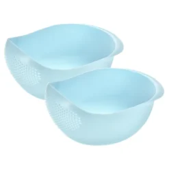 Unique Bargains Home Kitchen Rice Washing Filter Strainer Basket Colander 2 Pcs -Kitchen Utensil Store GUEST a89a36c0 9c51 4944 9229 4bae2ebc9e73