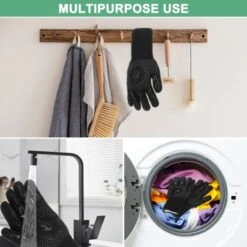 Unique Bargains Silicone Heat Resistant Fireproof Grilling Gloves 1472°F 1 Set -Kitchen Utensil Store GUEST a96a0263 ff3f 40fb 9ed7 b359191896a1