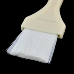 Unique Bargains Cookware BBQ Plastic Handle Pastry Basting Brush Beige White 7"
