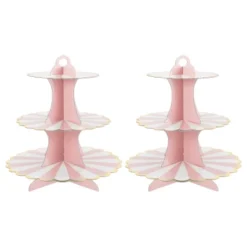 Unique Bargains 3-Tier Cupcake Stand Tower Cardboard Dessert Cup Cake Stand Tower 2 Pcs -Kitchen Utensil Store GUEST aab0ae2e 0ec2 4a55 bad4 830ecd0929c1