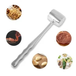 Unique Bargains Round Meat Tenderizer Mallet Silver Tone 1 Pc 9 Unique Bargains Round Meat Tenderizer Mallet Silver Tone 1 Pc -Kitchen Utensil Store GUEST aac75e0d 1ab5 49d5 8f6f 04a612a3349b