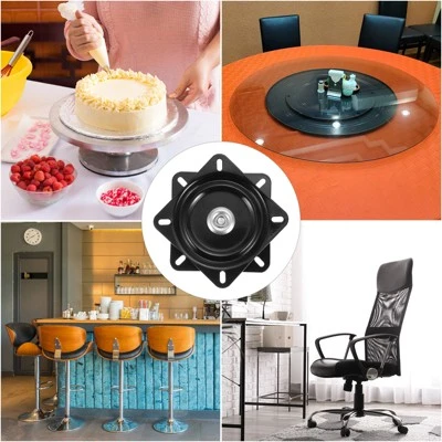 Unique Bargains 360 Degree Rotation Bar Stool Seat Replacement Swivel Plate 2 Unique Bargains 360 Degree Rotation Bar Stool Seat Replacement Swivel Plate - Image 2