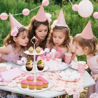 Unique Bargains 3 Tier Dessert Cupcake Stand Round Tiered Serving Tray For Donuts Fruits White 5 Unique Bargains 3 Tier Dessert Cupcake Stand Round Tiered Serving Tray For Donuts Fruits White - Image 5