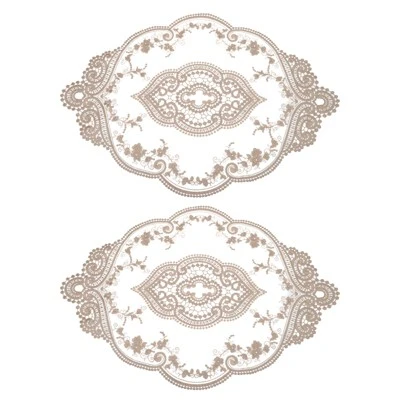 Unique Bargains Polyester Flexible Embroidery Vintage Pattern Washable Table Place Mats 2 Pcs 19 Unique Bargains Polyester Flexible Embroidery Vintage Pattern Washable Table Place Mats 2 Pcs - Image 19