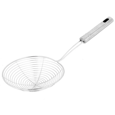 Unique Bargains Kitchen Stainless Steel Spiral Noodles Food Mesh Strainer Silver Tone 5.3" Dia 3 Unique Bargains Kitchen Stainless Steel Spiral Noodles Food Mesh Strainer Silver Tone 5.3" Dia - Image 3