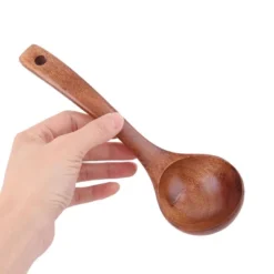 Unique Bargains Home Hanging Hole Design Cooking Wood Cooking Spoon Brown 1 Pc -Kitchen Utensil Store GUEST ac8756b4 0960 45ff b21a 3f3123ea9e78